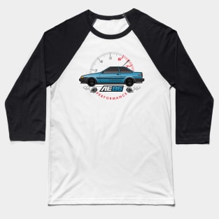 Blue AE86 Performance Baseball T-Shirt